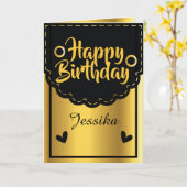 Carte JEUX anniversaire (Fleur jaune)