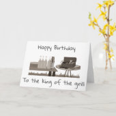 CARTE JEUX ANNIVERSAIRE À "LE ROI DE LA GRILLE" (Fleur jaune)