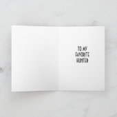 CARTE JEUX ANNIVERSAIRE À MA CHASSE "FAVORITE"* (Intérieur)