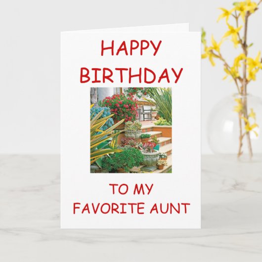 CARTE "JEUX ANNIVERSAIRE À MA CHATTE PRÉFÉRÉE" (Fleur jaune)