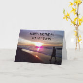 CARTE JEUX ANNIVERSAIRE "À MA VIE" (Fleur jaune)