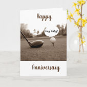 CARTE JEUX ANNIVERSAIRE À MON GOLFER ***FAVORIT** (Fleur jaune)