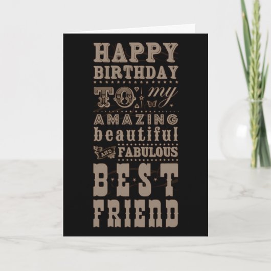 CARTE JEUX ANNIVERSAIRE À MON **MEILLEUR AMI** (Devant)