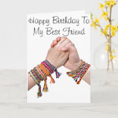 CARTE JEUX ANNIVERSAIRE À MON ****MEILLEUR AMI**** (Fleur jaune)