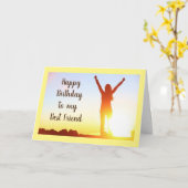 CARTE ***JEUX ANNIVERSAIRE*** À MON "MEILLEUR AMI" (Fleur jaune)