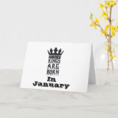 CARTE JEUX ANNIVERSAIRE À MON "ROI" NÉ EN "JANVIER" (Fleur jaune)