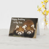 CARTE JEUX ANNIVERSAIRE À MON "TWIN" (Fleur jaune)