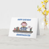 CARTE JEUX ANNIVERSAIRE À SPÉCIAL **GRAND-FILLE** (Fleur jaune)