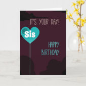 CARTE JEUX ANNIVERSAIRE À UN AMOUR **SIS** (Fleur jaune)