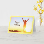 CARTE ***JEUX ANNIVERSAIRE*** À UNE DAME SPÉCIALE (Fleur jaune)