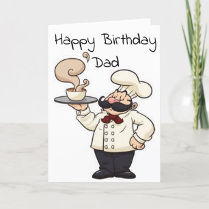 CARTE JEUX ANNIVERSAIRE AU MEILLEUR CUISINE ***DAD***