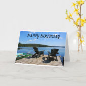 CARTE JEUX **ANNIVERSAIRE** COMME UNE JOURNÉE AU LAC! (Fleur jaune)