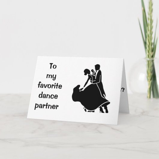 CARTE JEUX ANNIVERSAIRE "DANSE" SUR VOTRE ANNIVERSAIRE (Devant)