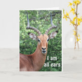 CARTE JEUX ANNIVERSAIRE DE "COMEDIC DEER" (Fleur jaune)