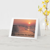 CARTE "JEUX ANNIVERSAIRE DU LEVER AU SOLEIL (Fleur jaune)