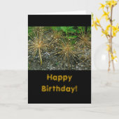 CARTE "JEUX ANNIVERSAIRE/FLORALE/PHOTOG (Fleur jaune)