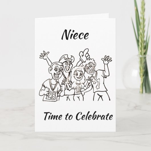 CARTE JEUX ANNIVERSAIRE ***NIECE*** DE NOUS TOUS (Devant)