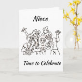 CARTE JEUX ANNIVERSAIRE ***NIECE*** DE NOUS TOUS (Fleur jaune)