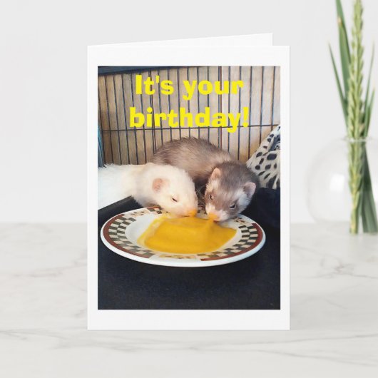 CARTE JEUX ANNIVERSAIRE-NOUS L'AVONS REÇU À NOTRE FIN (Devant)