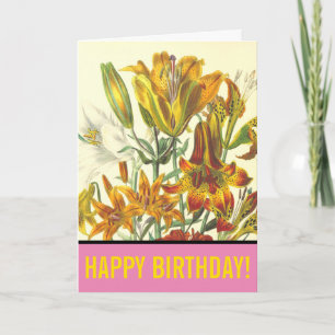 Carte "JEUX ANNIVERSAIRE !" + Plantes & Fleurs