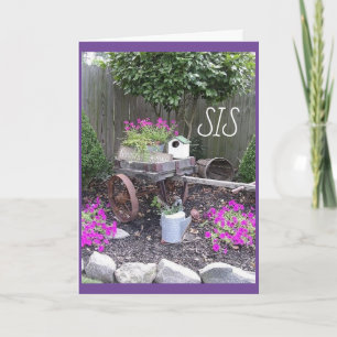 CARTE **JEUX ANNIVERSAIRE POUR MA **CARTE DE SOEUR SPÉCI