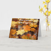 CARTE JEUX *ANNIVERSAIRE* SUR CETTE JOURNÉE D'AUTOMNE MA (Fleur jaune)