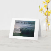 CARTE JEUX ANNIVERSAIRE ****SURFER**** (Fleur jaune)