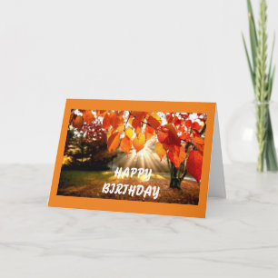 CARTE JEUX (AUTOMNE OU AUTOMNE) ANNIVERSAIRE POUR VOUS