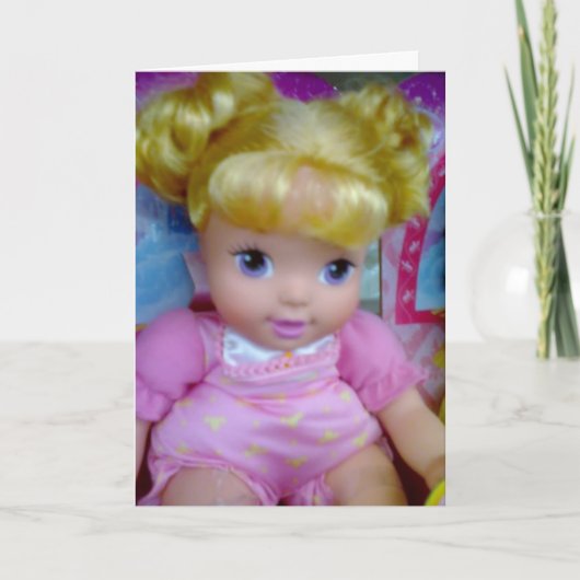 CARTE JEUX BABYDOLL D'ANNIVERSAIRE (Devant)