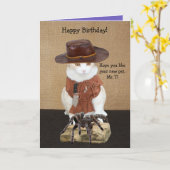 Carte Jeux d'avril personnalisables Anniversaire (Fleur jaune)