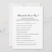 Carte Jeux de Fête de Mariage Recto-Verso - 2 (Dos)