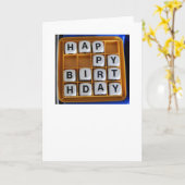 Carte Jeux de mots : Joyeux anniversaire (Fleur jaune)