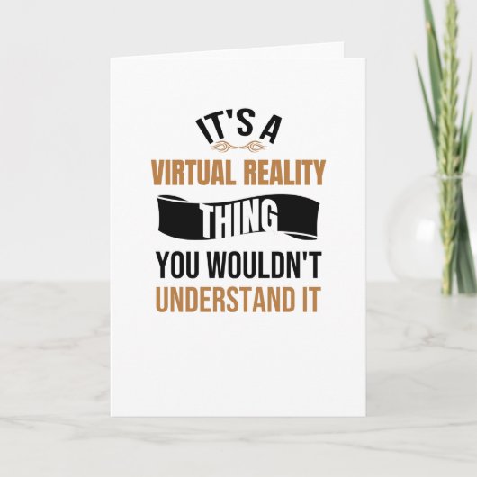 Carte Jeux de réalité virtuelle | Cadeau de jeu VR pour (Devant)