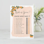 Carte Jeux de Saperlipopette pour la Mariée et le Marié (Debout devant)