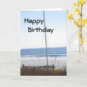 CARTE JEUX FILS D'ANNIVERSAIRE (Fleur jaune)