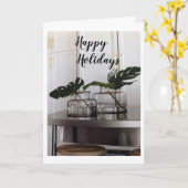 CARTE **JEUX JOURS DE VACANCES** PENSER À "VOUS" À NOËL (Fleur jaune)