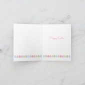 Carte JEUX OEufs DE PÂQUES Printemps Pastels doux (Intérieur)