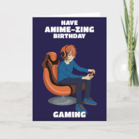 Jeux Vidéo Anime Gamer Boy Anniversaire
