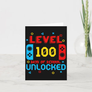 Carte Jeux Vidéo Niveau 100 Jours De L'École Jeu Déverro