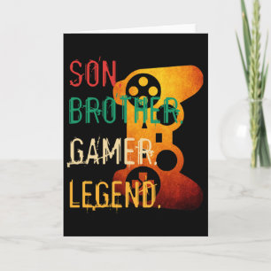 Carte Jeux Vidéos Vintages Pour Garçons Son Broth