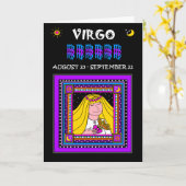CARTE JEUX VIRGO D'ANNIVERSAIRE ! (Fleur jaune)