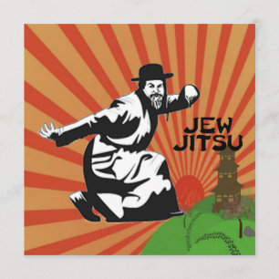 Carte Jew Jitsu   Cadeaux Juifs Bar Mitzvah