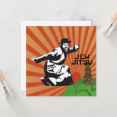 Carte Jew Jitsu | Cadeaux Juifs Bar Mitzvah (Devant/Arrière en situation)
