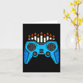 Carte Jewish Video Game Gamer Hanukkah Chanukah Men Boy (Fleur jaune)
