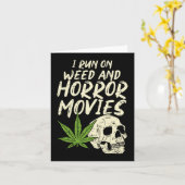Carte J'Exécute Des Films D'Horreur De Mauvaises Herbes (Fleur jaune)