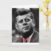 Carte JFK "Pardonne Ne Pas Oublier" Citation De Sagesse (Fleur jaune)