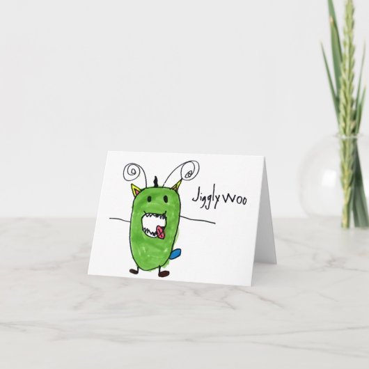 Carte Jigglywoo ・ Ian Mann, âge 6 (Devant)