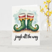 Carte Jingle All The Way Elf Boots Card (Fleur jaune)
