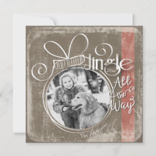 Carte Jingle All The Way, Photo unique & Année