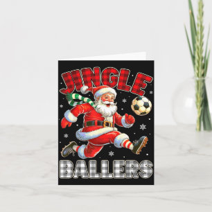 Carte Jingle Ballers Père Noël Football Noël Football Pl